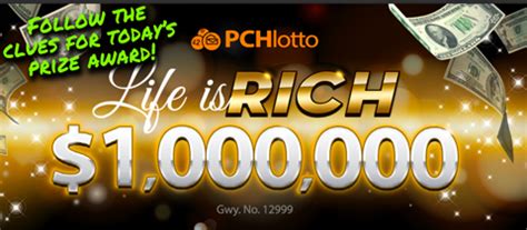 blog pch|pch clues for today.